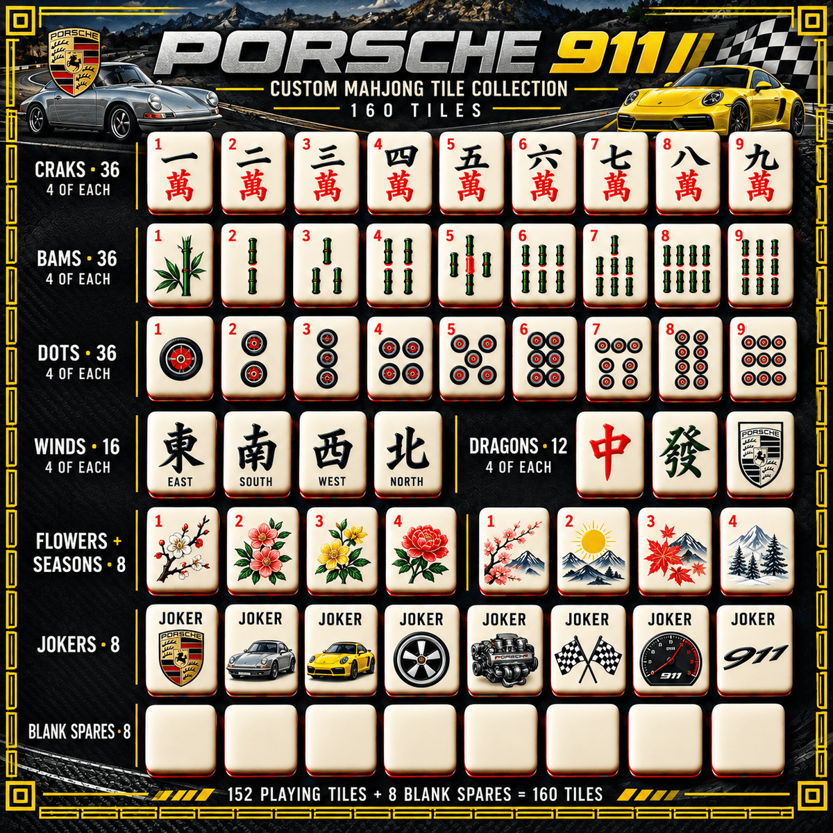 P911 Premium Mahjong Set – Game Night Edition PNPA