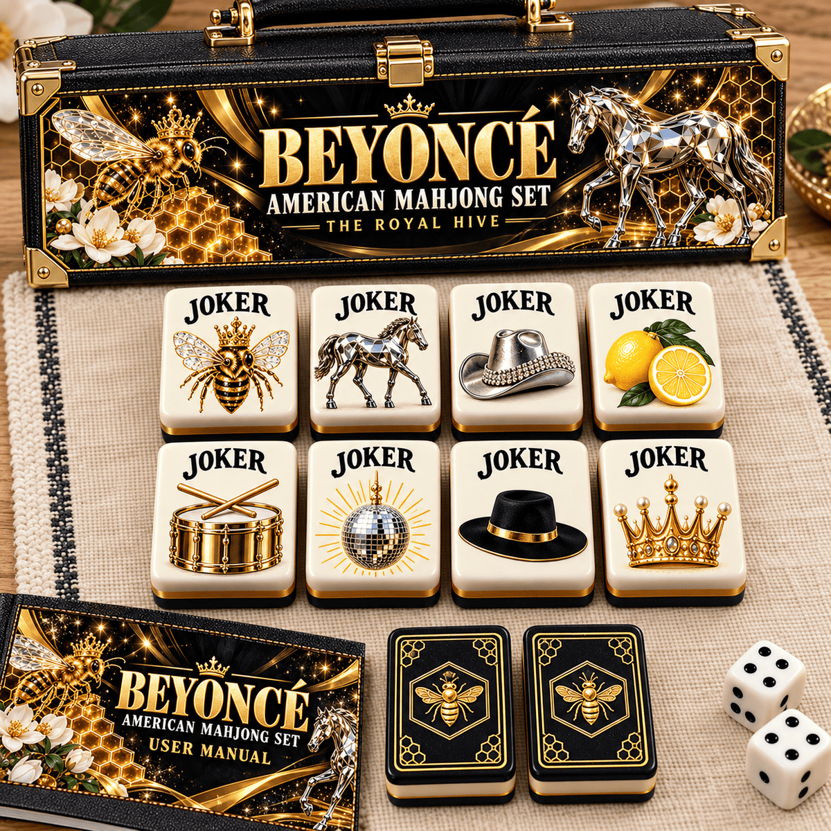 Premium BYC Mahjong Tiles Set PVNA