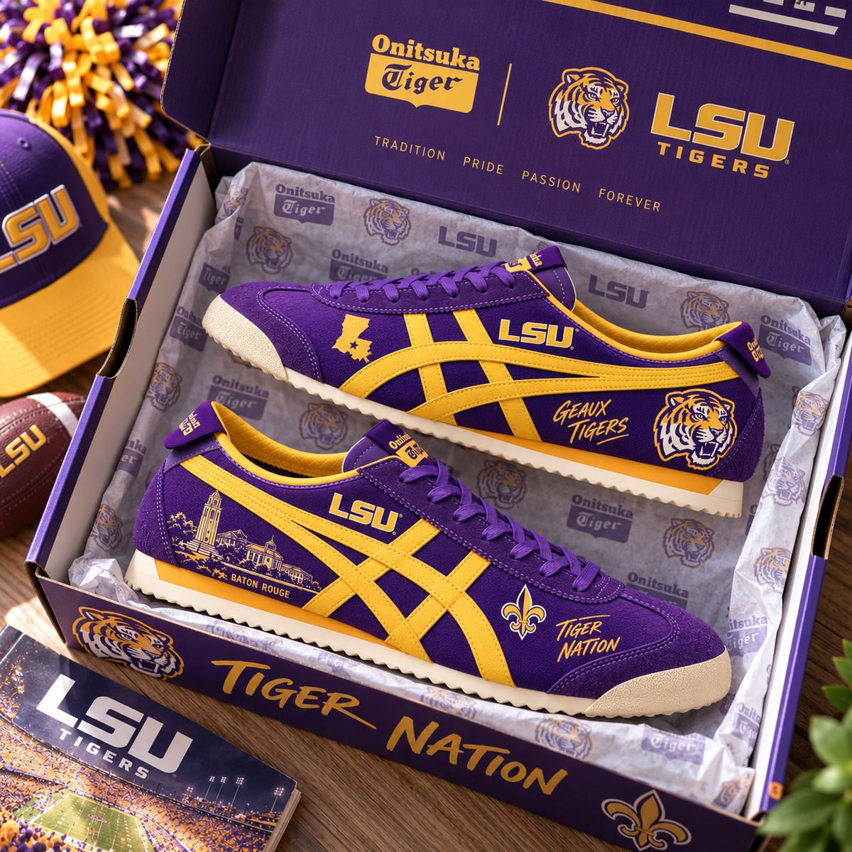 LSU Premium Mexico Tiger 66 Sneakers TTNL