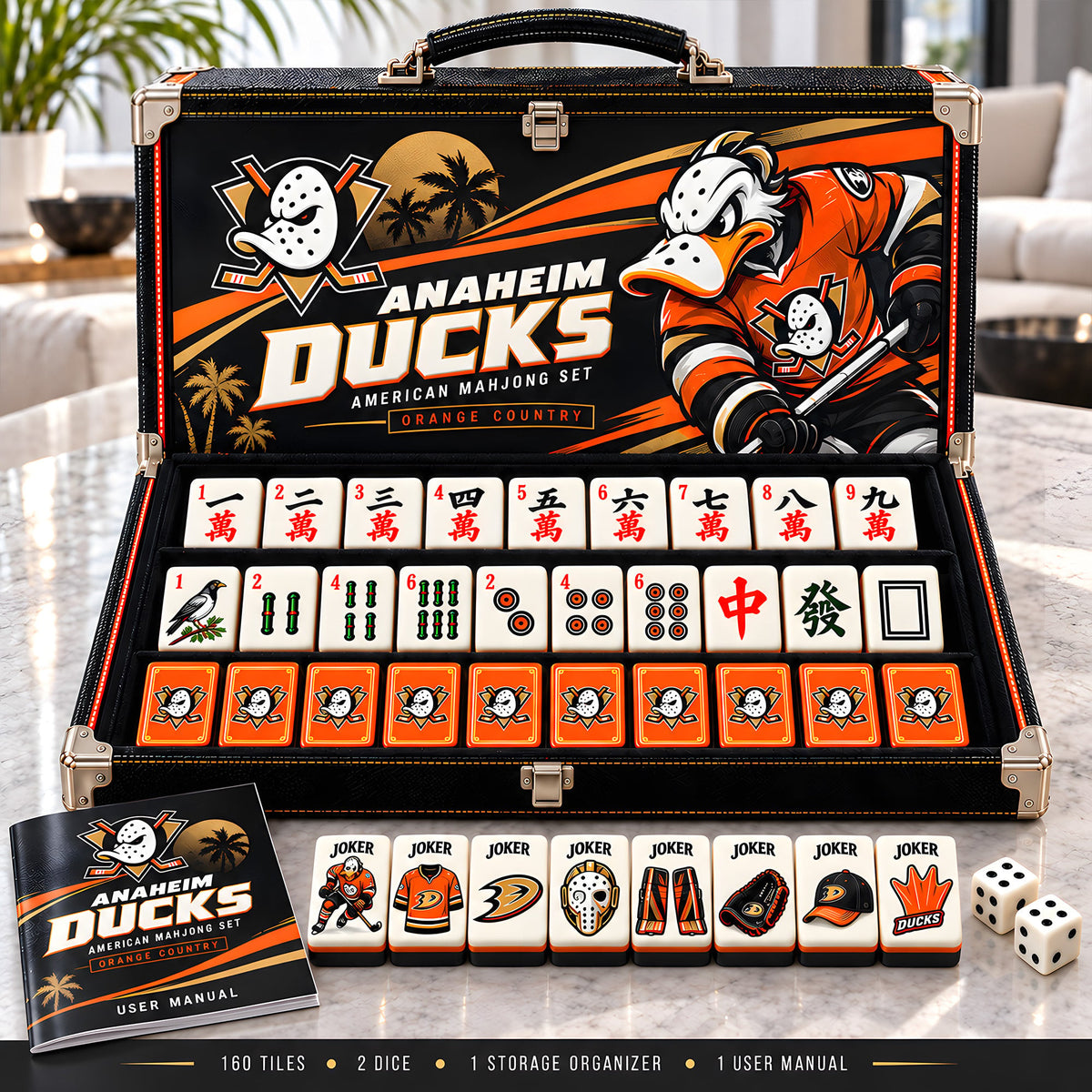 Premium AHD Mahjong Tiles Set PVNA