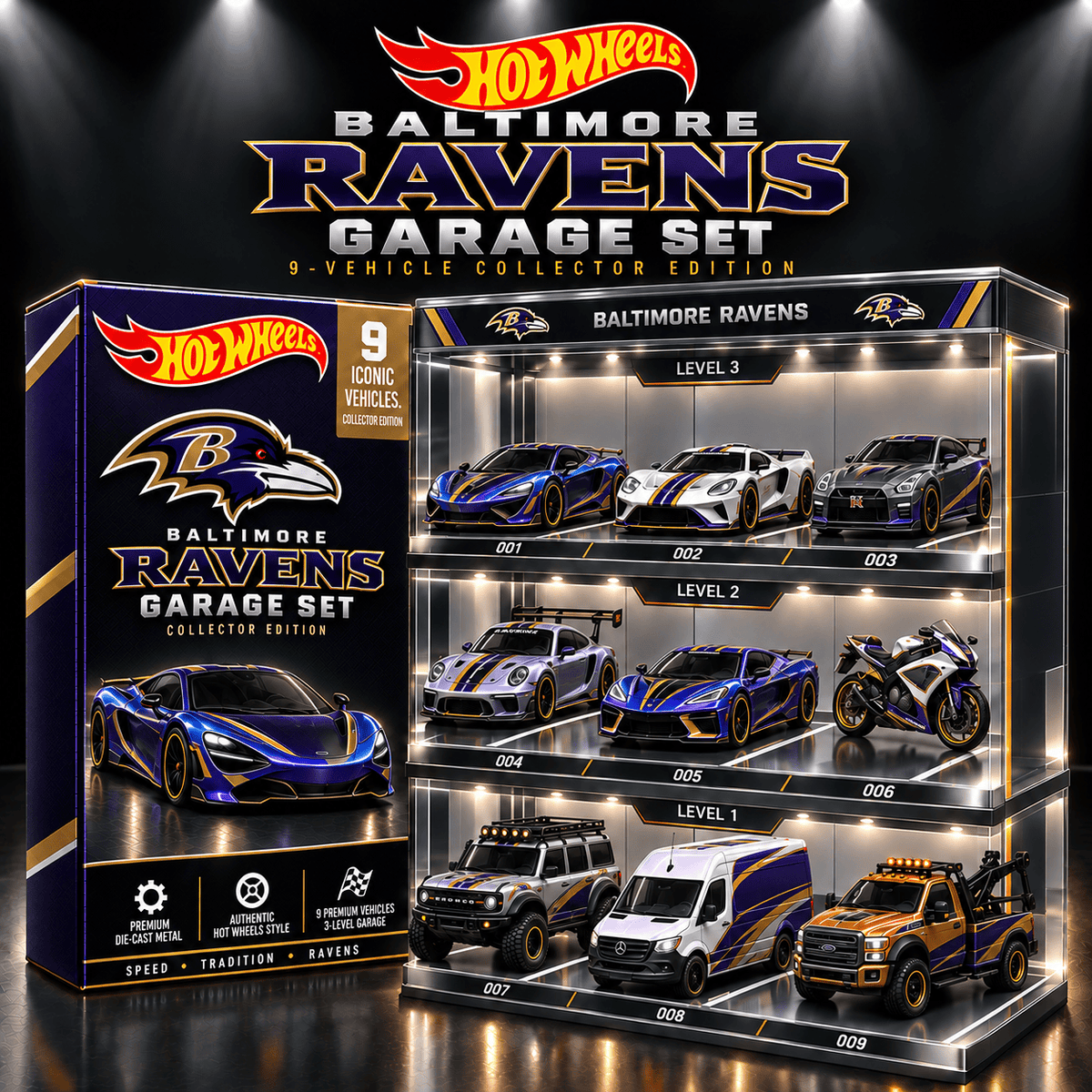 BTR Premium Diecast Garage Set NTTB