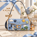 Premium BLU Coach Shoulder Cross With Charm NPL