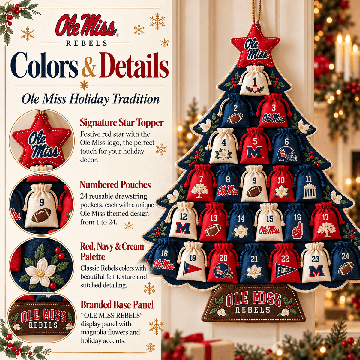 Premium OMR Christmas Tree Countdown Calendar TNSM
