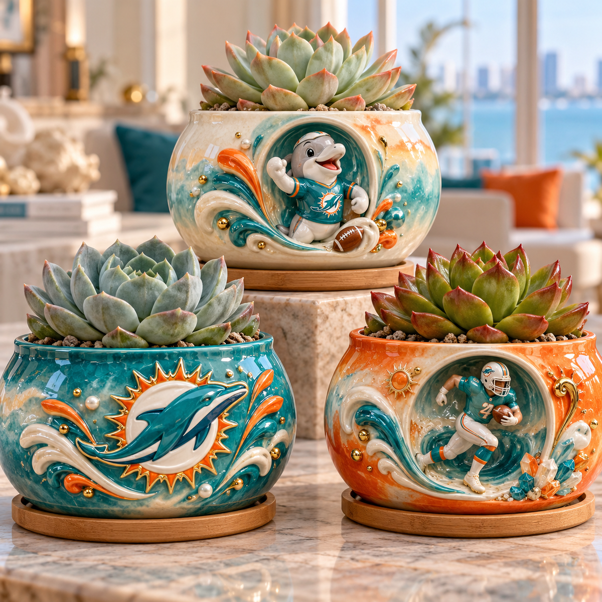 MDP 3-Piece Succulent Planter Set HTTT