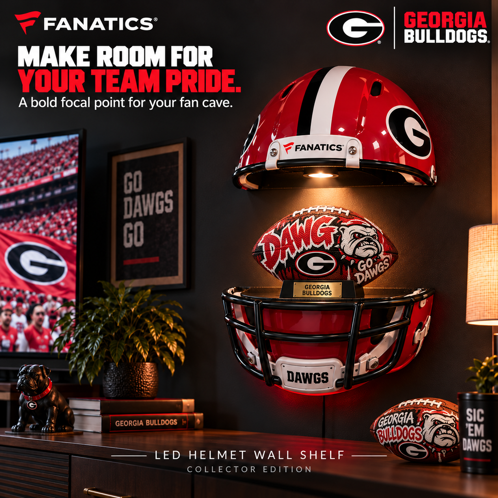 GGBD Premium LED Helmet Wall Shelf NTNA