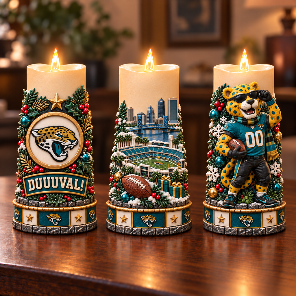 Premium JSVJ Sculptural LED Candle Trio NTVA