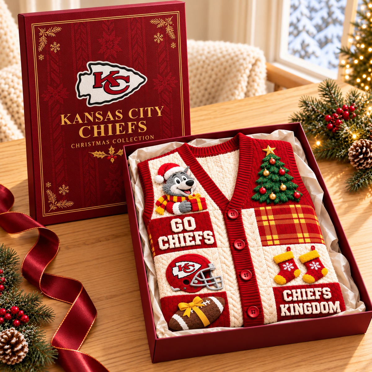 KCC Premium Christmas Cardigan Vest TMH