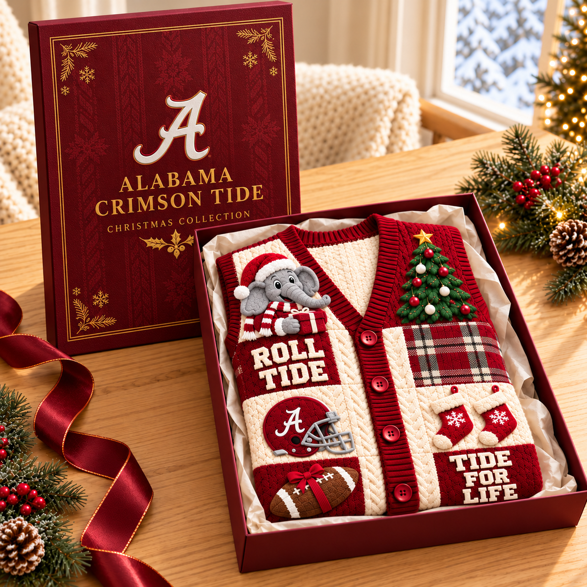 ACT Premium Christmas Cardigan Vest TMH