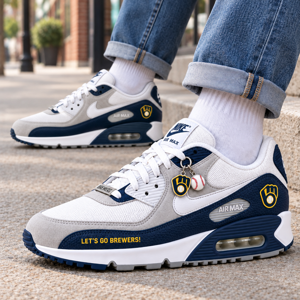 Milwaukee Brewers Premium Low-Top Sneakers