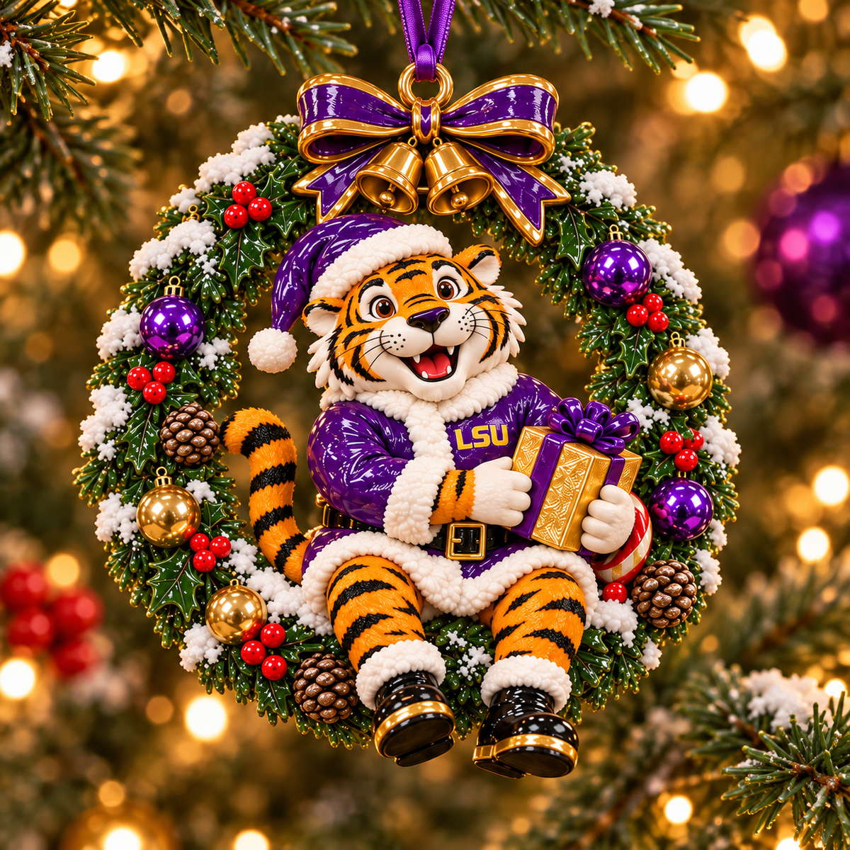 LSU Special Christmas Tree Ornament TTTT