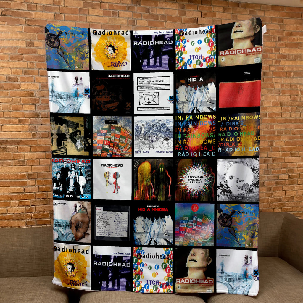 ROH Albums Collage Sherpa Blanket DNBN
