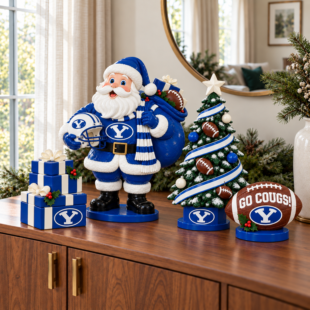 BYU Light-Up Christmas Decor Set DNBN