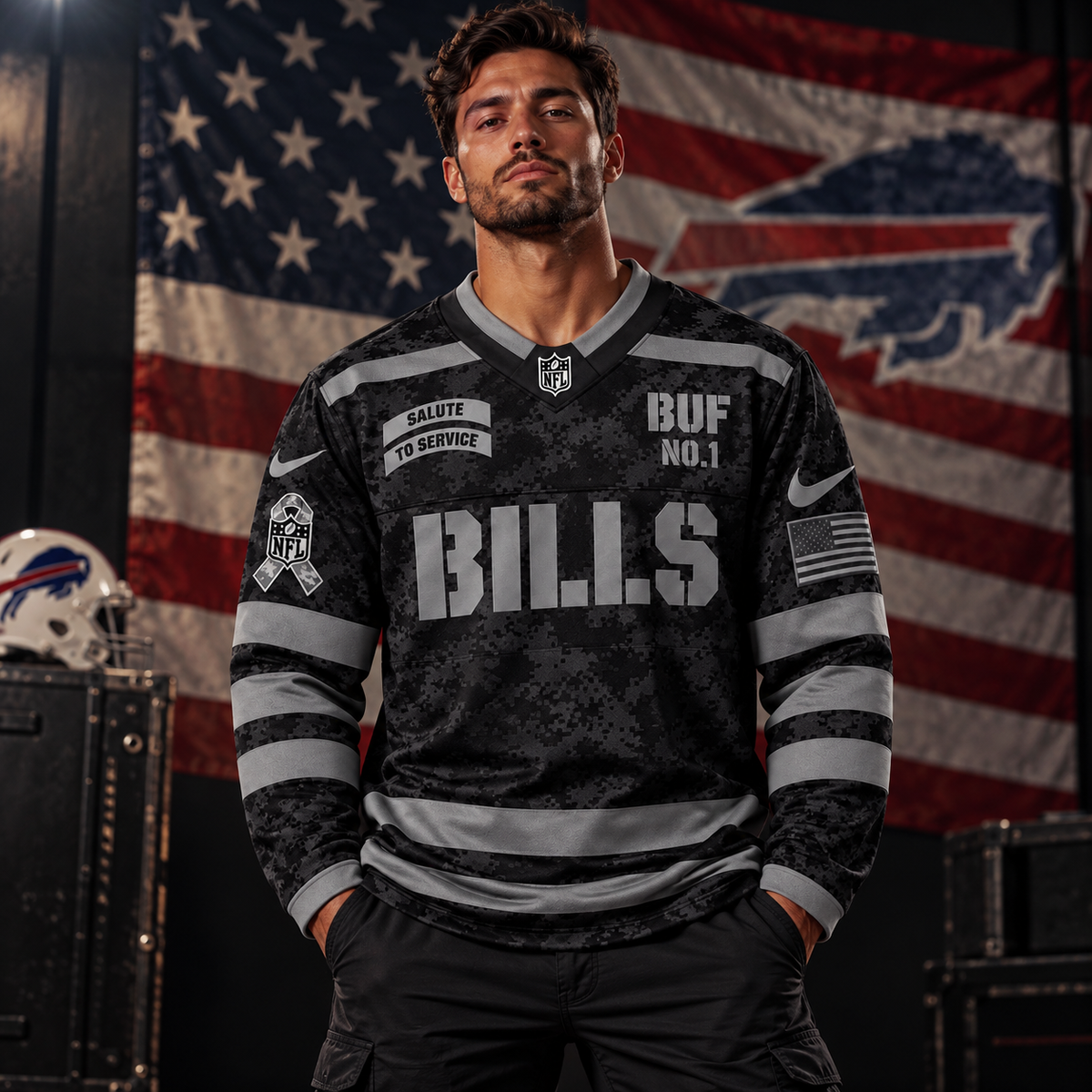 BFBL Camo Hockey Jersey NTTB