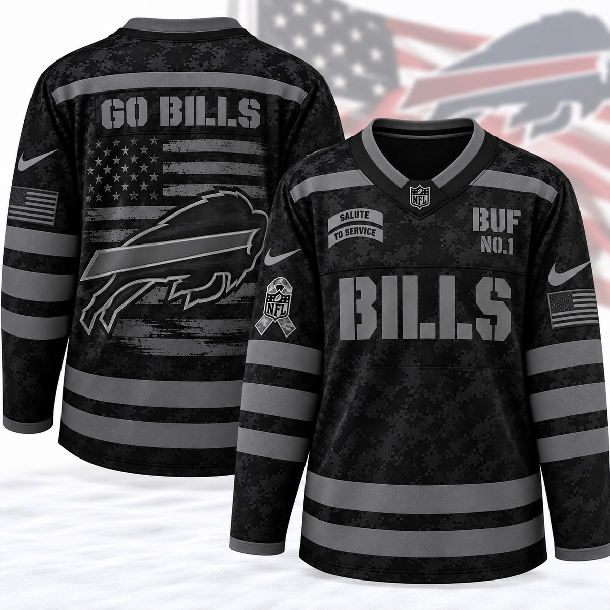 BFBL Camo Hockey Jersey NTTB