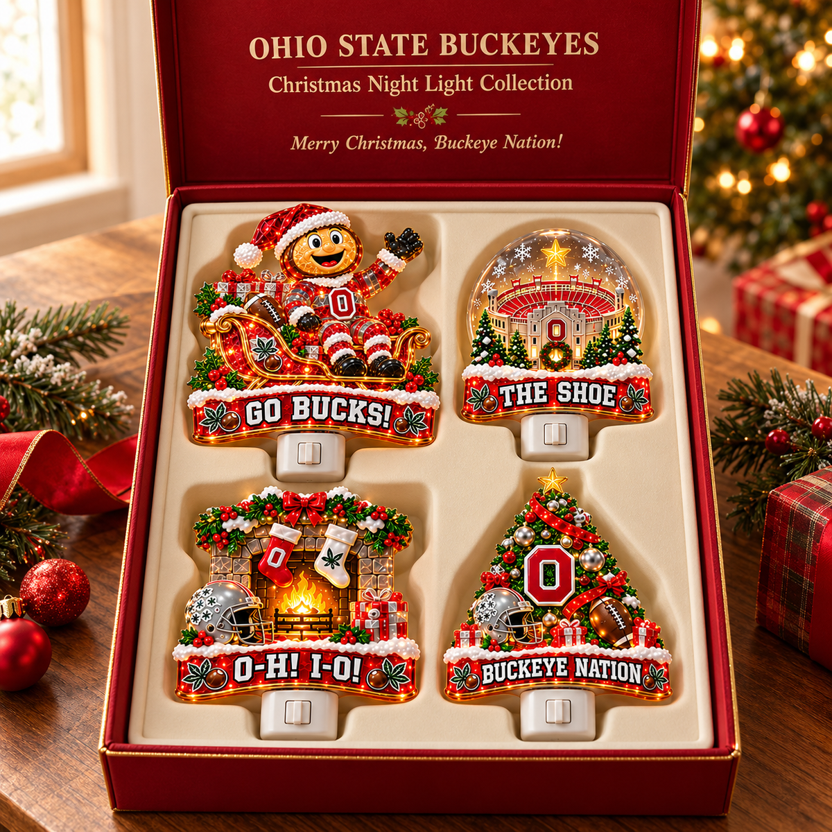 OSB Christmas Plug-In Night Light Set TMH
