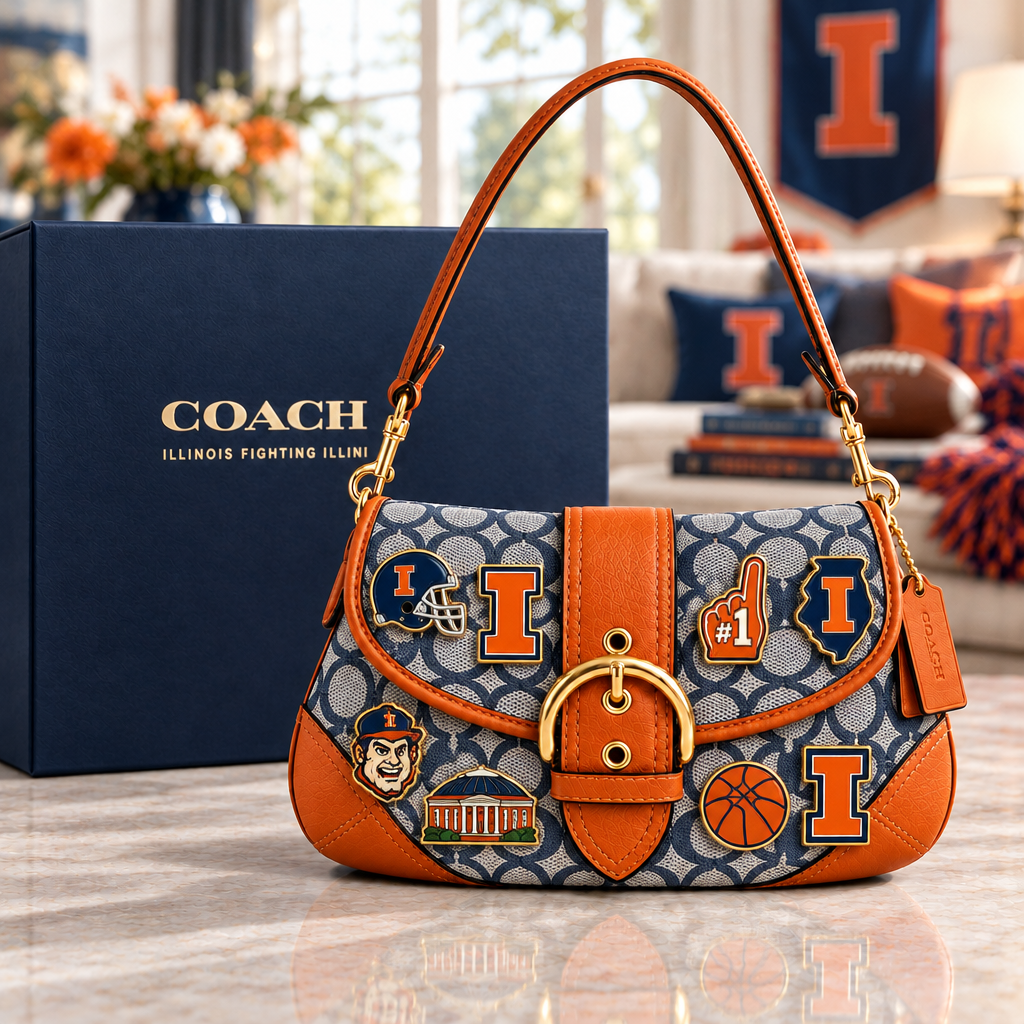 Illinois Fighting Illini Soho Bag With Charm