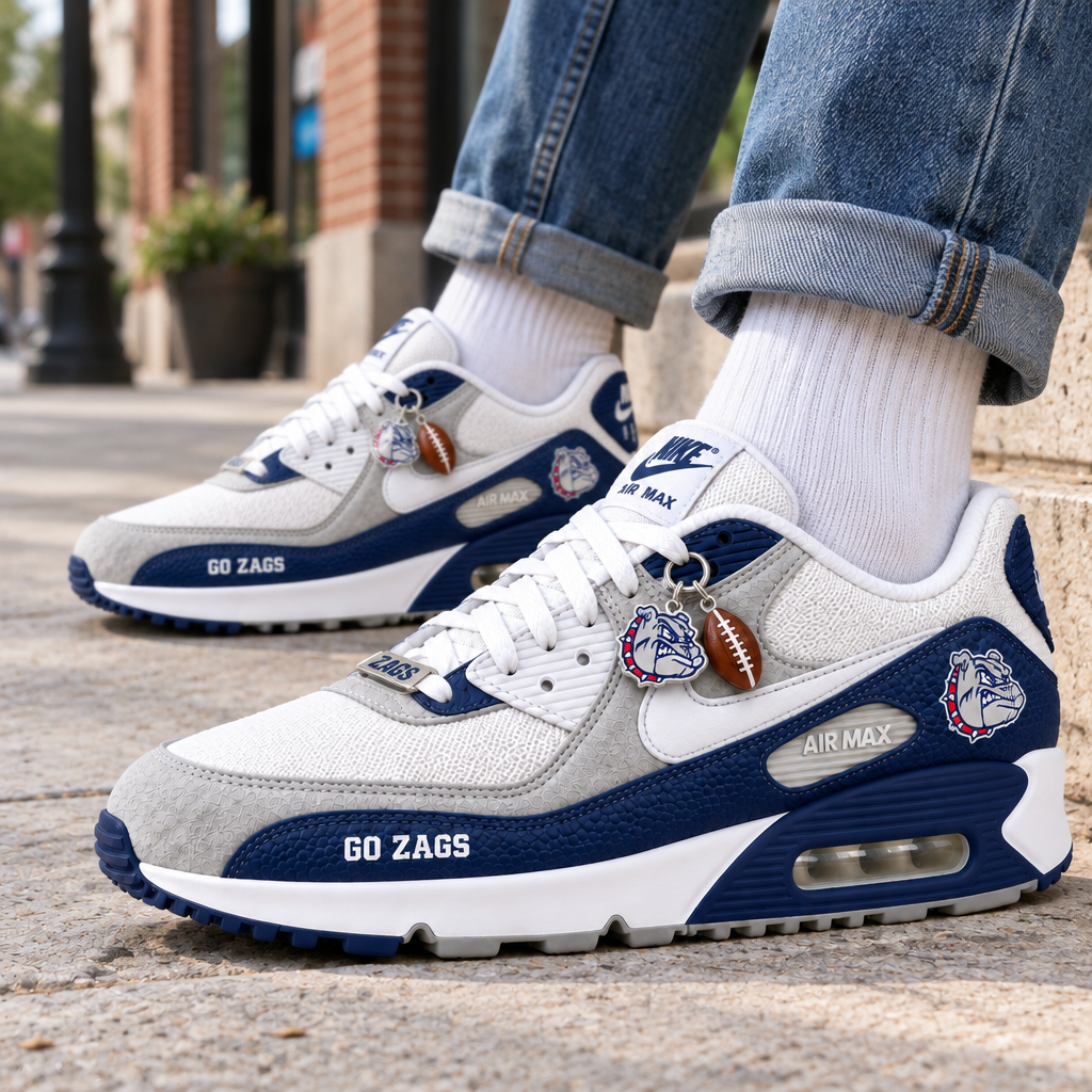 Gonzaga Bulldogs Premium Low-Top Sneakers
