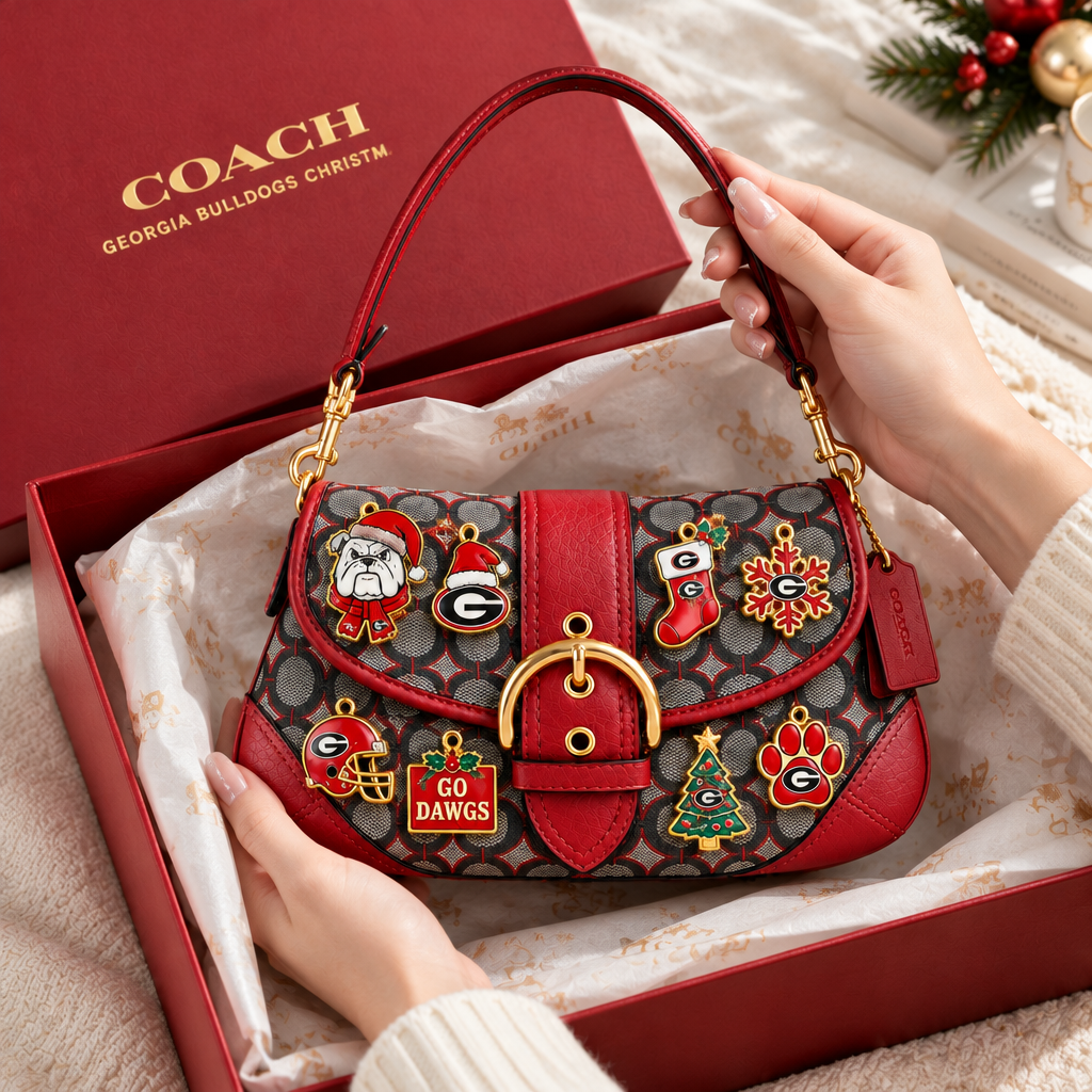 Georgia Bulldogs Soho Bag With Charm